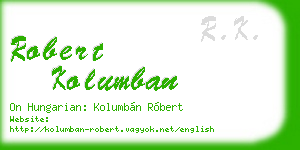 robert kolumban business card