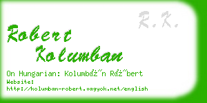 robert kolumban business card